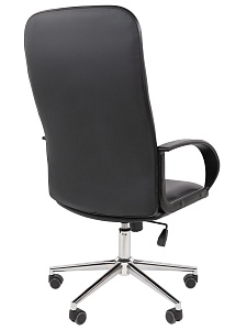 Офисное кресло CHAIRMAN 278 хром, экокожа, черный